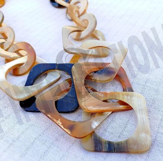 Buffalo Horn Chain Necklace