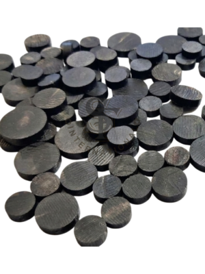 Water Buffalo Natural Horn Black Spacers