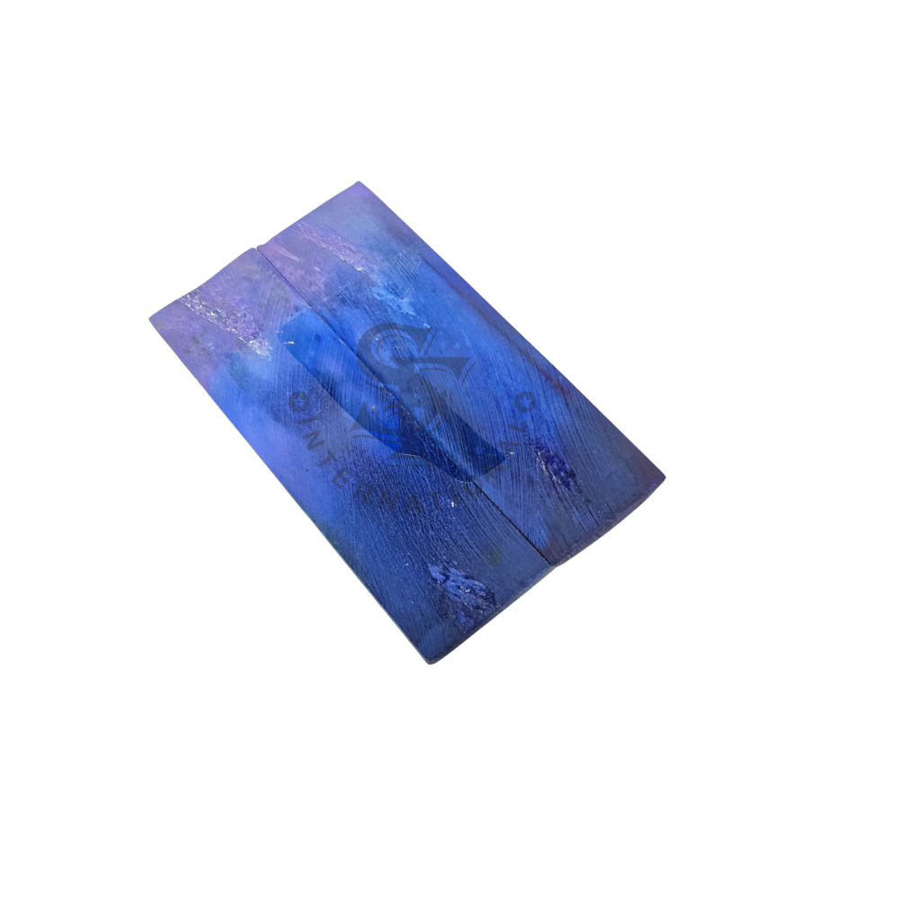 Double Dyed Stabilized Multi Color Ocean Blue Bone Scales - Image 2