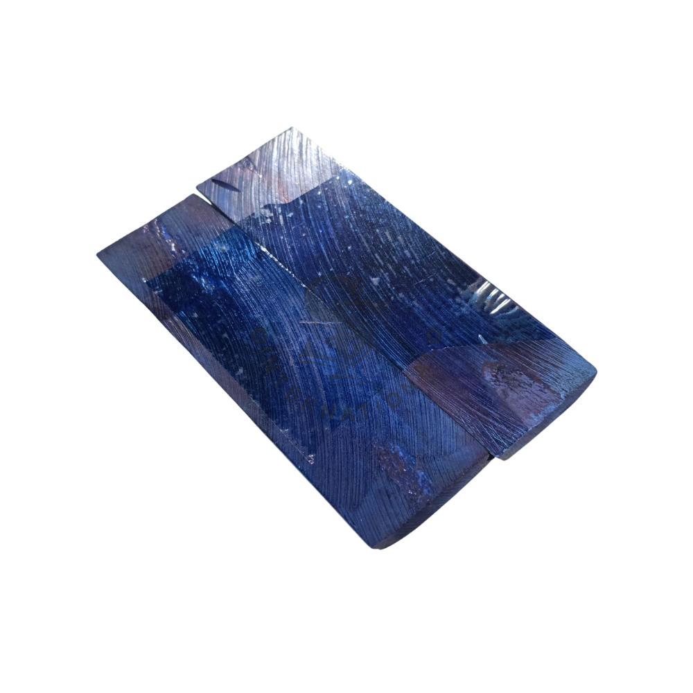 Dyed Stabilized Blue & White Mix Bone Scales - Image 2