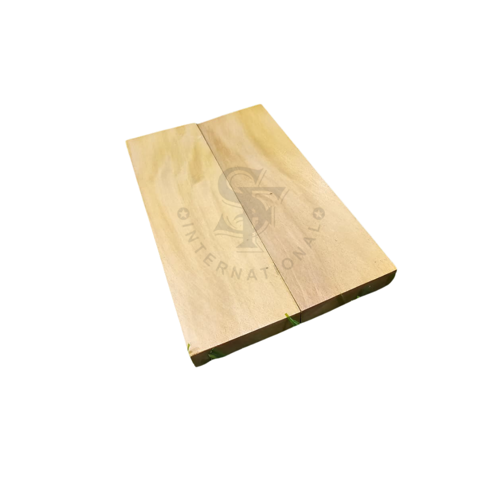 Natural Stabilized Yellow Teak Wood Knife Handle Scales - Image 4